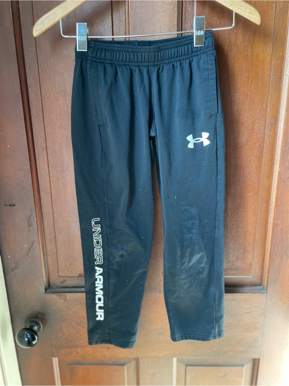 Under Armour boys youth small black athletic pants